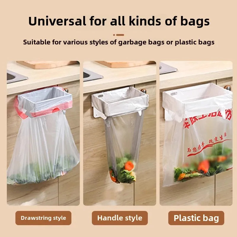 Diseño 2 en 1: Porta Bolsas de basura y toallero